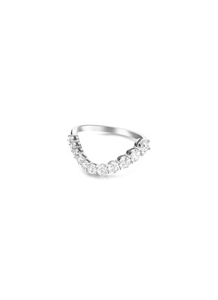 Main View - Click To Enlarge - MELISSA KAYE - 'Aria Belle' Diamond 18k White Gold Ring