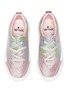 Figure View - Click To Enlarge - WINK - Bagel Kids Glittered Leather Sneakers