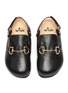 WINK - 'Custard' Horsebit Detail Slingback Kids Leather Sandals