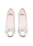 Figure View - Click To Enlarge - WINK - Soda Pop Glam Kids Crystal Embellished Leather Ballerina Flats