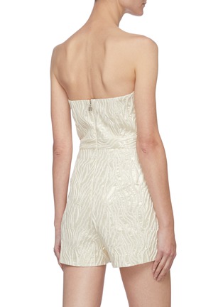Back View - Click To Enlarge - ROTATE - 'Lana' jacquarded strapless jumpsuit