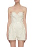 Main View - Click To Enlarge - ROTATE - 'Lana' jacquarded strapless jumpsuit