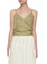 Main View - Click To Enlarge - LEMAIRE - Self-tie detail cropped tank top