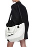 Front View - Click To Enlarge - VEECOLLECTIVE - Vee Tote' top handle medium nylon tote bag
