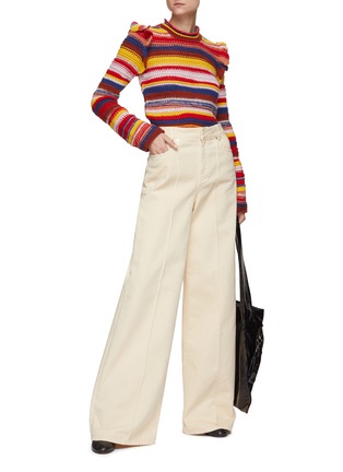 Figure View - Click To Enlarge - CHLOÉ - STRIPE KNIT SWEATER