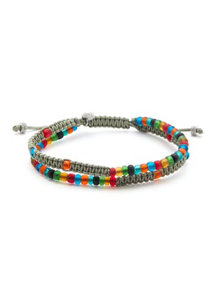 Main View - Click To Enlarge - TATEOSSIAN - Recycled glass bead woven bracelet