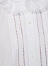 CHLOÉ - Lace Collar Crop Cotton Poplin Blouse