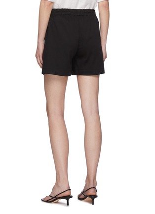 Back View - Click To Enlarge - THEORY - Contrast Seam Patch Pocket Drawstring Waist Shorts