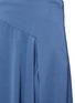 THEORY - Asymmetric Drape Hem Satin Midi Skirt