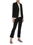 Figure View - Click To Enlarge - THEORY - Cape Knit Single Breast Blazer