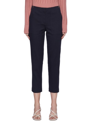 Main View - Click To Enlarge - THEORY - Treeca' Patch Pocket Cotton Twill Ankle Pants