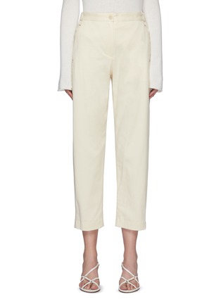 Main View - Click To Enlarge - THEORY - Taper Leg Cotton Twill Crop Pants