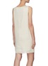 Back View - Click To Enlarge - THEORY - Tassel Hem Sleeveless Linen Mini Dress