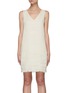 Main View - Click To Enlarge - THEORY - Tassel Hem Sleeveless Linen Mini Dress