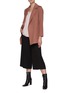 Figure View - Click To Enlarge - THEORY - Clairene' Single Breasted Cashmere Wool Blend Coat