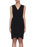 Main View - Click To Enlarge - THEORY - Self-tie waist V-neck crepe dress