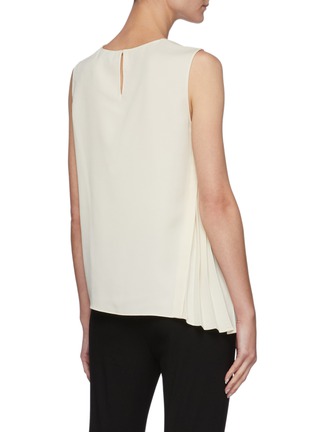 Back View - Click To Enlarge - THEORY - Pleat Panel Sleeveless Blouse
