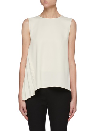 Main View - Click To Enlarge - THEORY - Pleat Panel Sleeveless Blouse