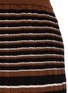 THEORY - Striped rib knit cotton midi skirt