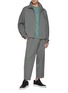 Figure View - Click To Enlarge - ATTACHMENT - Tapered Fit Wool Gyabardine Two Pleats Belted Trousers