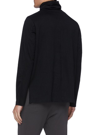 Back View - Click To Enlarge - ATTACHMENT - Coolmax Turtleneck Long Sleeve T-Shirt