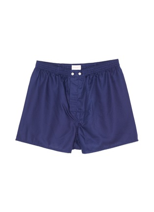 Main View - Click To Enlarge - DEREK ROSE - Classic Woven Cotton Jacquard Boxer Shorts