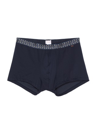 Main View - Click To Enlarge - DEREK ROSE - Chain Patterned Waist Band Boxer Briefs