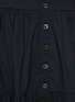  - STAUD - 'Elio' Off-shoulder Puff Sleeve Button Front Tier Cotton Blend Dress