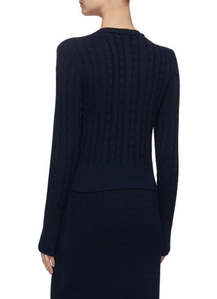 Back View - Click To Enlarge - STAUD - 'Sloan' cable knit cardigan
