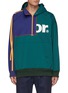 Main View - Click To Enlarge - KOLOR - Hybrid Tracksuit Top Half Zip Hoodie