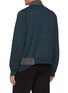 Back View - Click To Enlarge - KOLOR - Ribbed Wool Knit Panelled Cardigan