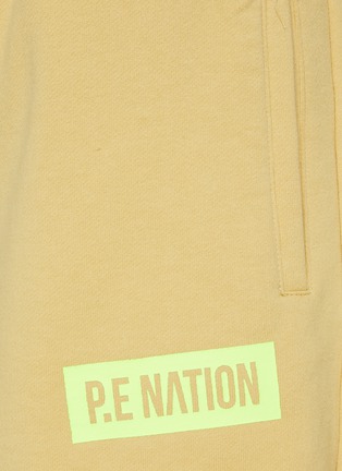  - P.E NATION - 'Stability' Logo Print Drawstring Waist Shorts