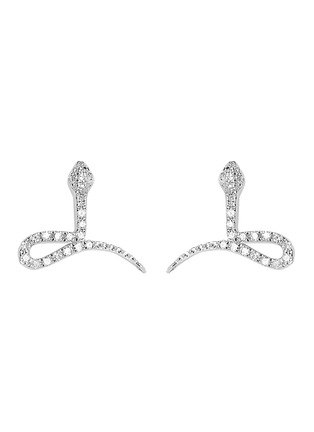 Main View - Click To Enlarge - DJULA - 'Magic Touch' Diamond 18k White Gold Earrings