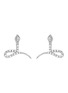 Main View - Click To Enlarge - DJULA - 'Magic Touch' Diamond 18k White Gold Earrings
