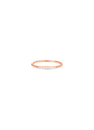 Main View - Click To Enlarge - DJULA - 'Mix and Match' diamond 18k rose gold ring