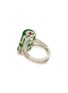 Figure View - Click To Enlarge - SAMUEL KUNG - Diamond ruby jade 18k white gold ring