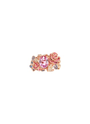 Main View - Click To Enlarge - CENTAURI LUCY - 'Hobbema' diamond sapphire 18k rose gold ring