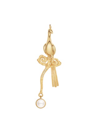 Main View - Click To Enlarge - CENTAURI LUCY - 'Oriental Legend' diamond akoya pearl 18k gold peacock brooch