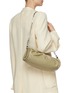 Front View - Click To Enlarge - MANU ATELIER - 'Ruched Cylinder XX' ruched strap leather shoulder bag