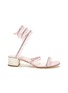 Main View - Click To Enlarge - RENÉ CAOVILLA - 'Cleo' strass embellished satin heeled sandals
