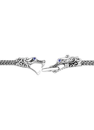 Detail View - Click To Enlarge - JOHN HARDY - Legends Naga' Sapphire Sterling Silver Double Dragon Extra Small Chain Bracelet