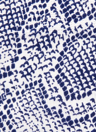 Detail View - Click To Enlarge - MARIA LA ROSA - Pitone' Snake Print Silk Blend Crew Socks