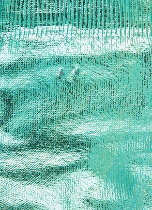Detail View - Click To Enlarge - MARIA LA ROSA - Lights' Foil Effect Silk Blend Crew Socks