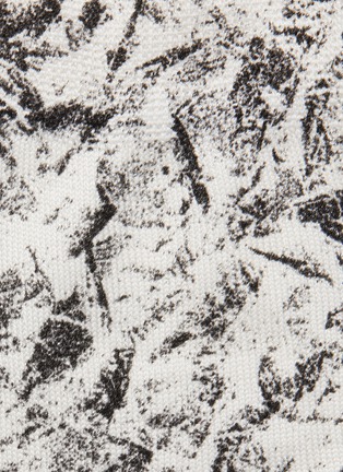 Detail View - Click To Enlarge - MARIA LA ROSA - Fuzzy' All-over Graphite Print Silk Blend Crew Socks