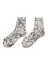 Main View - Click To Enlarge - MARIA LA ROSA - Fuzzy' All-over Graphite Print Silk Blend Crew Socks