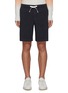 Main View - Click To Enlarge - THEORY - Norton' Contrast Drawstring Waist Cotton Blend Shorts