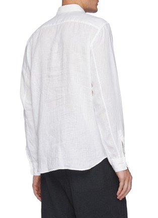 Back View - Click To Enlarge - THEORY - 'Irving' linen shirt