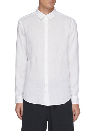 Main View - Click To Enlarge - THEORY - 'Irving' linen shirt