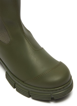 Detail View - Click To Enlarge - GANNI - Lug sole rubber Chelsea boots