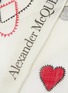 Detail View - Click To Enlarge - ALEXANDER MCQUEEN - Printed motif logo skinny wool scarf